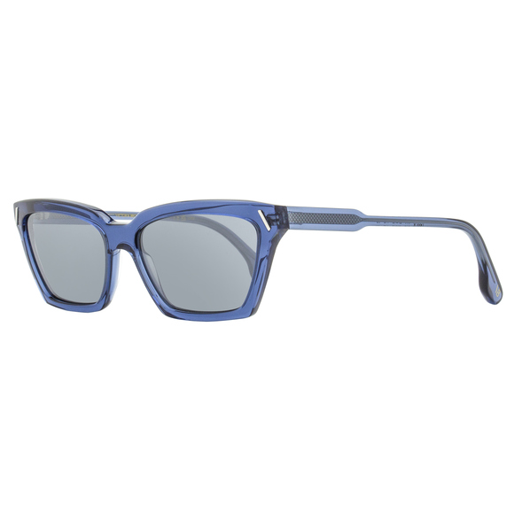 Victoria Beckham Modified Rectangle Sunglasses VB661S 414 Blue 57mm - Picture 1 of 2